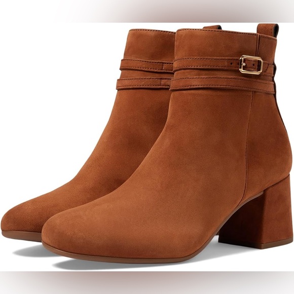 NWOB Paul Green Sydney Boots Toffee Suede Size Women’s 7.5 - Picture 11 of 12